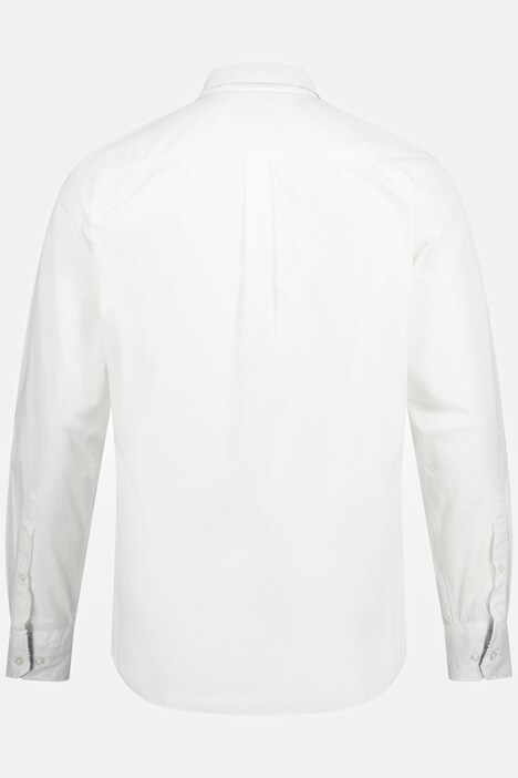 Camicia a maniche lunghe con colletto button-down nascosto e vestibilità moderna