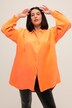Blouse oversize, mousseline fluo, col chemise, manches longues