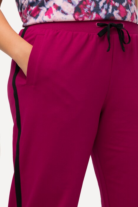 Pantaloni sportivi con righe laterali e cintura elastica