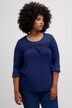 Shirt, Zierstreifen, Rundhals, 3/4-Volantarm