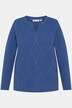 pullover, kabels, tuniekhals, lange mouwen