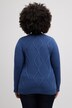 pullover, kabels, tuniekhals, lange mouwen