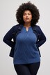 pullover, kabels, tuniekhals, lange mouwen