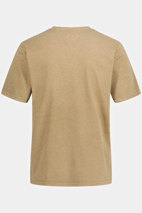 T-Shirt, Halbarm, acid washed, Print, Rundhals