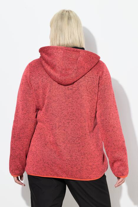 Jasje van gebreid fleece, teddyfleece, tweerichtingsrits, reflector