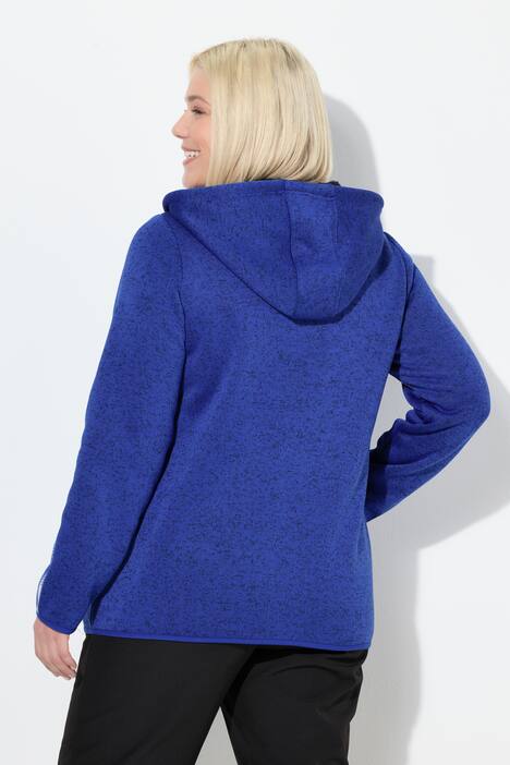 Jasje van gebreid fleece, teddyfleece, tweerichtingsrits, reflector