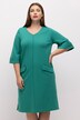 Bell Sleeve V-Neck Ponte Stretch Knit Dress