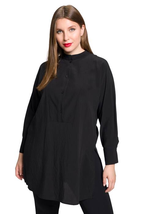 Dlouhá tunika, oversize, stojáček, dlouhé netopýří rukávy