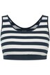 Top, proužky, pružný lem, kulatý výstřih, bez rukávů, biobavlna