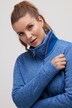 Dlouhý rozepínací svetr, stahování v pase, stojáček, dvoucestný zip