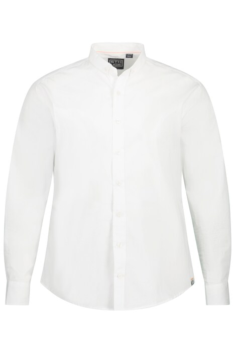 STHUGE košile, dlouhé rukávy, Modern střih, mini límeček s knoflíky, do 8XL