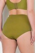 Culotte gainante, taille haute, empiècement jacquard