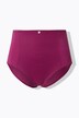 Culotte gainante, taille haute, empiècement jacquard
