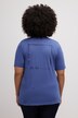 T-shirt, imprimé au niveau de l'ourlet, col en V, manches mi-longues, coton bio