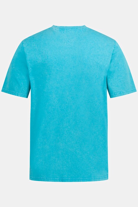 T-Shirt, Halbarm, acid washed, V-Ausschnitt
