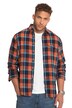 STHUGE kostkovaná košile, dlouhé rukávy, flanel, Modern střih, Kent límeček, do 8XL