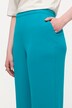 Pantalon, wijde rechte pijp, elastische tailleband