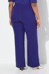 Pantalon, wijde rechte pijp, elastische tailleband