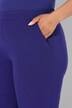 Pantalon, wijde rechte pijp, elastische tailleband