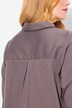 Bluse, godet-indsatser, A-facon, 3/4-ærmer