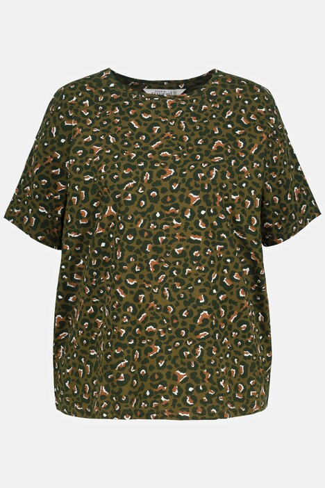 Color Leopard Print Tee