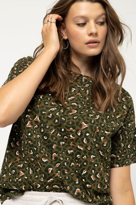Color Leopard Print Tee