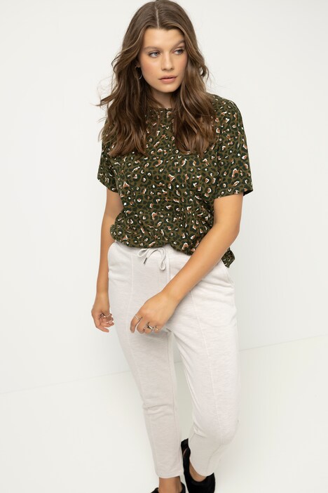 Color Leopard Print Tee