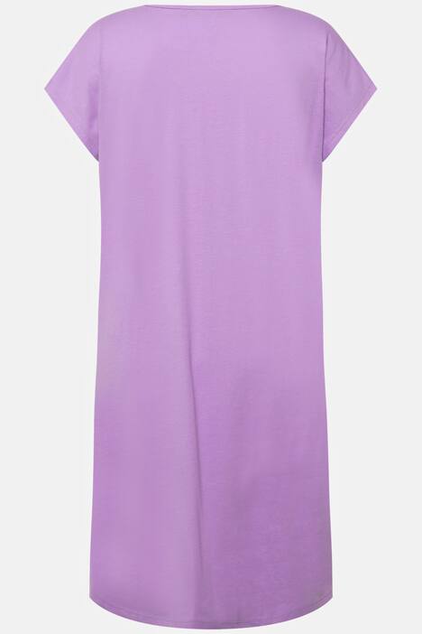 Camisetas grandes, pack de 2, flores/monocolor, cuello redondo, media manga
