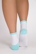 Calcetines de caña corta, pack de 2, acentos de color