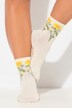 Calcetines, flores, puño acanalado suave