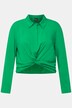 overhemdblouse, knopen, kort, overhemdkraag, lange mouwen