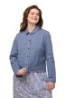 Barevná džínová bunda, třásňový lem, oversize, biobavlna