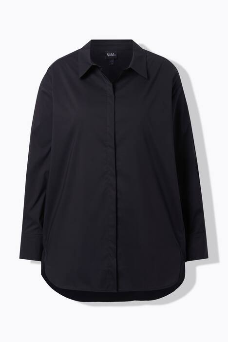 Overhemdblouse, oversized, lange mouw