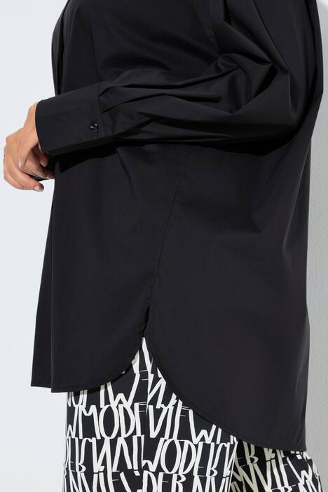 Overhemdblouse, oversized, lange mouw