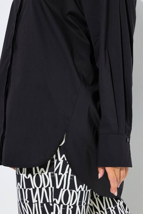 Overhemdblouse, oversized, lange mouw