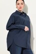 Camicia dal taglio oversize con collo da camicia e maniche lunghe