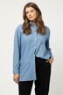 Camicia di jeans dal taglio oversize con collo da camicia e maniche lunghe