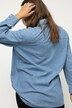 Camicia di jeans dal taglio oversize con collo da camicia e maniche lunghe