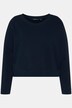 Sweat-shirt, court, oversize, col rond, manches longues