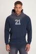 Sweat à capuche oversize STHUGE. Look vintage, imprimé sur la poitrine et manches longues - jusqu'au 8XL