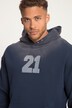 Sweat à capuche oversize STHUGE. Look vintage, imprimé sur la poitrine et manches longues - jusqu'au 8XL