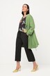 Pantalon 7/8 à pinces. Taille élastique