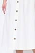 Gonna di jeans dal taglio svasato con abbottonatura decorativa e cintura elastica