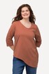 Shirt, rund hals, 3/4-ærmer, økologisk bomuld