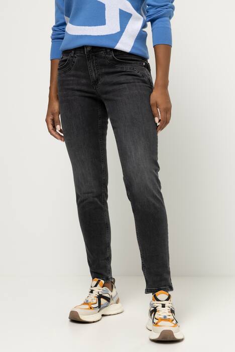 Jeans Julia, Laserdruck-Umschlag, schmale 5-Pocket-Form