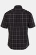 Geruit overhemd, korte mouwen, button-down kraag, modern fit