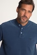 henley, korte mouwen, piqué, vintage look, opstaande kraag