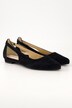 Leren ballerina's, cut-out, wijdte H