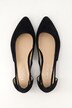 Leren ballerina's, cut-out, wijdte H