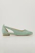 Leder-Ballerinas, Cut-Out, Weite H